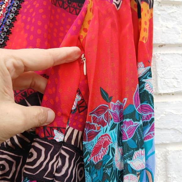 Bhanuni By Jyoti Multicolor Maxi Dress 4P - Picture 9 of 14